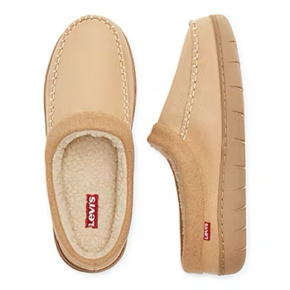 Levi's Mens Clog Slippers Color: Wheat Size XXL